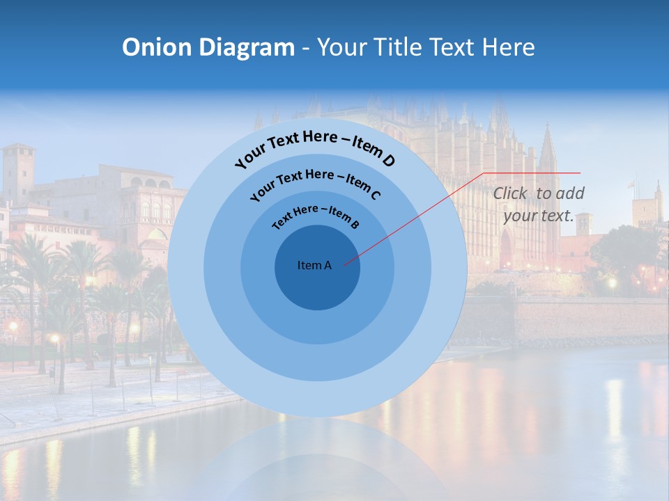 Historic Island Reflection PowerPoint Template