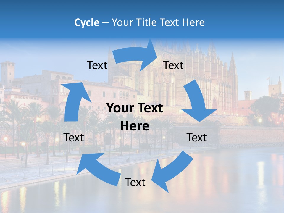 Historic Island Reflection PowerPoint Template