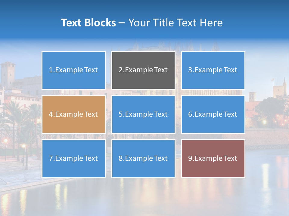 Historic Island Reflection PowerPoint Template