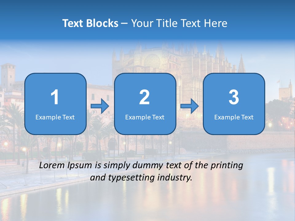 Historic Island Reflection PowerPoint Template