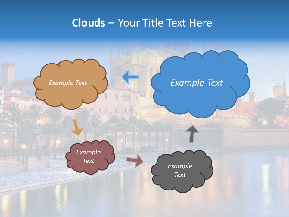 Historic Island Reflection PowerPoint Template