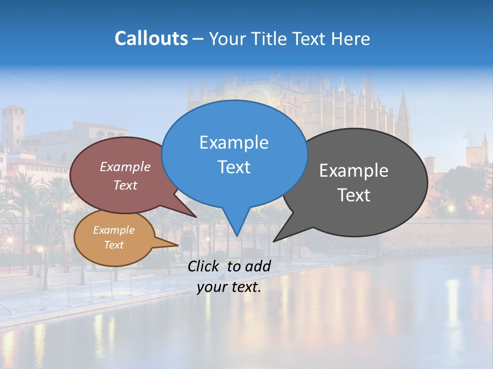 Historic Island Reflection PowerPoint Template