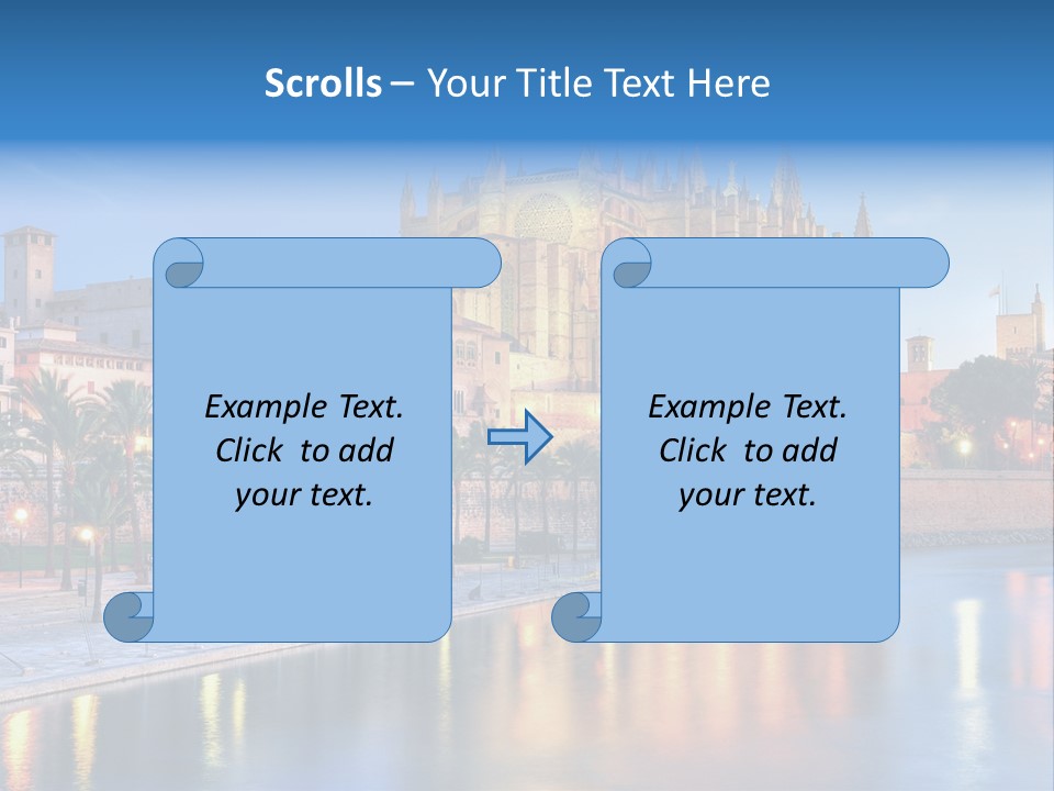 Historic Island Reflection PowerPoint Template