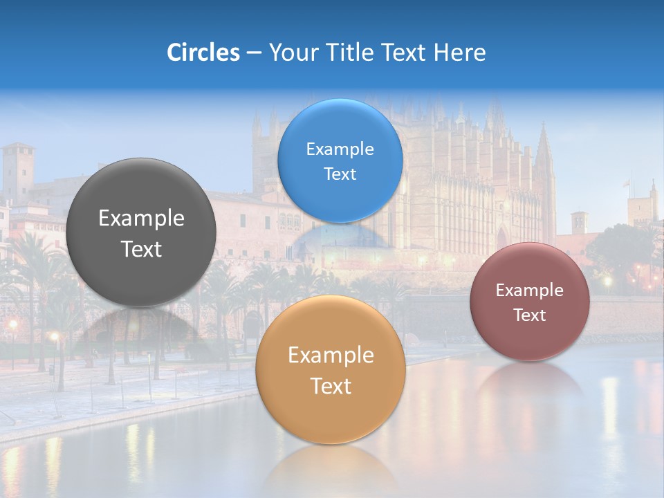 Historic Island Reflection PowerPoint Template