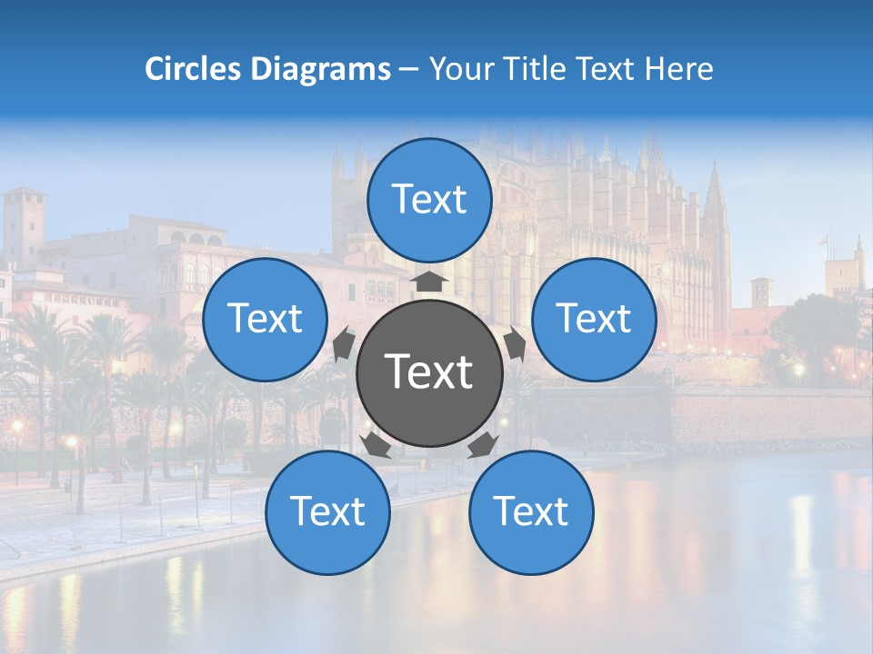 Historic Island Reflection PowerPoint Template