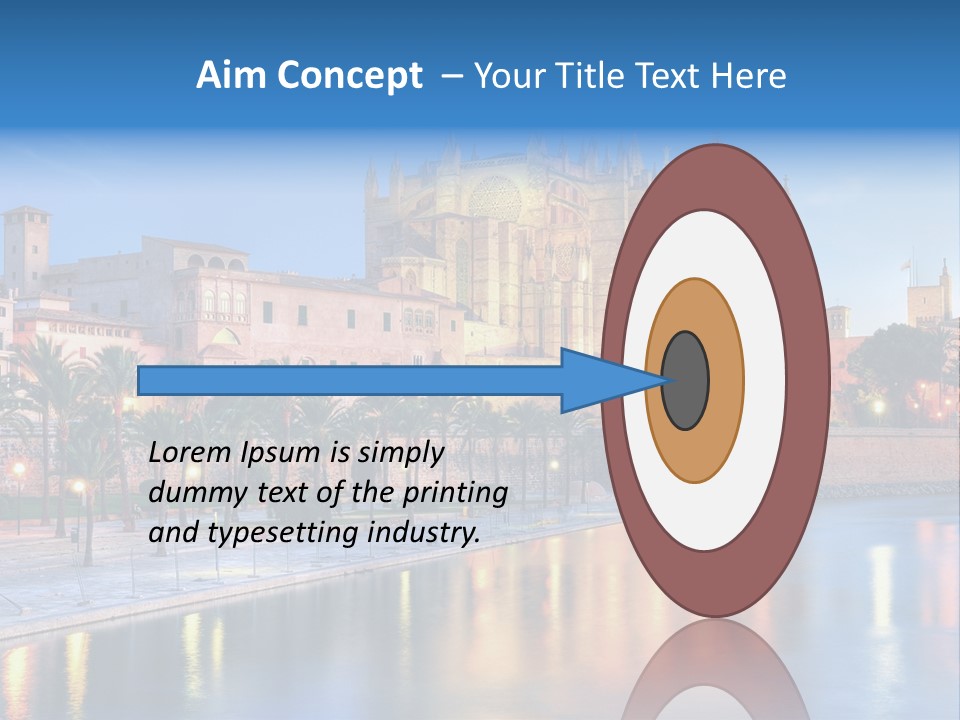 Historic Island Reflection PowerPoint Template