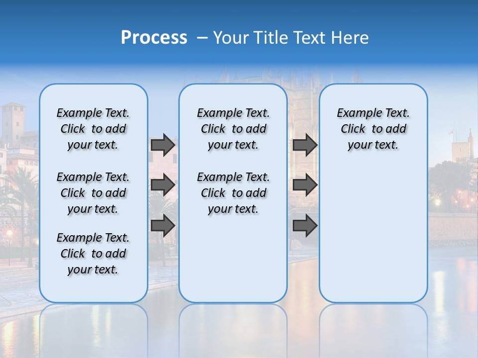 Historic Island Reflection PowerPoint Template