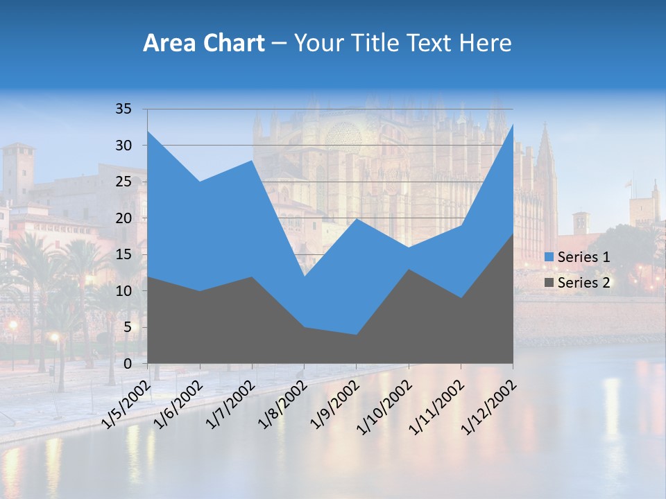 Historic Island Reflection PowerPoint Template