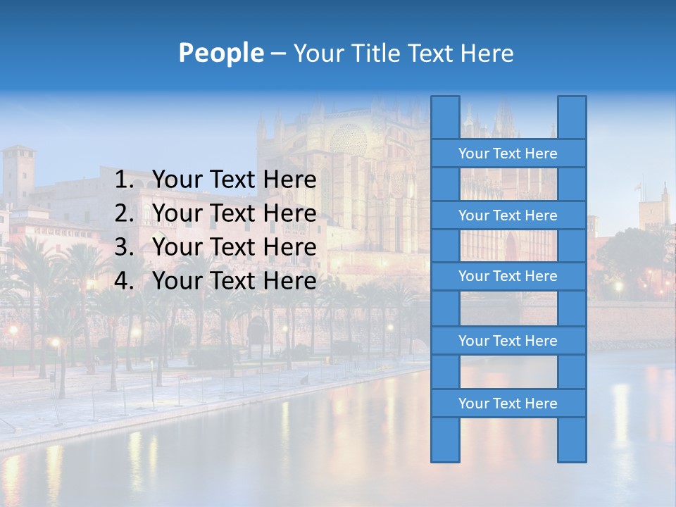Historic Island Reflection PowerPoint Template