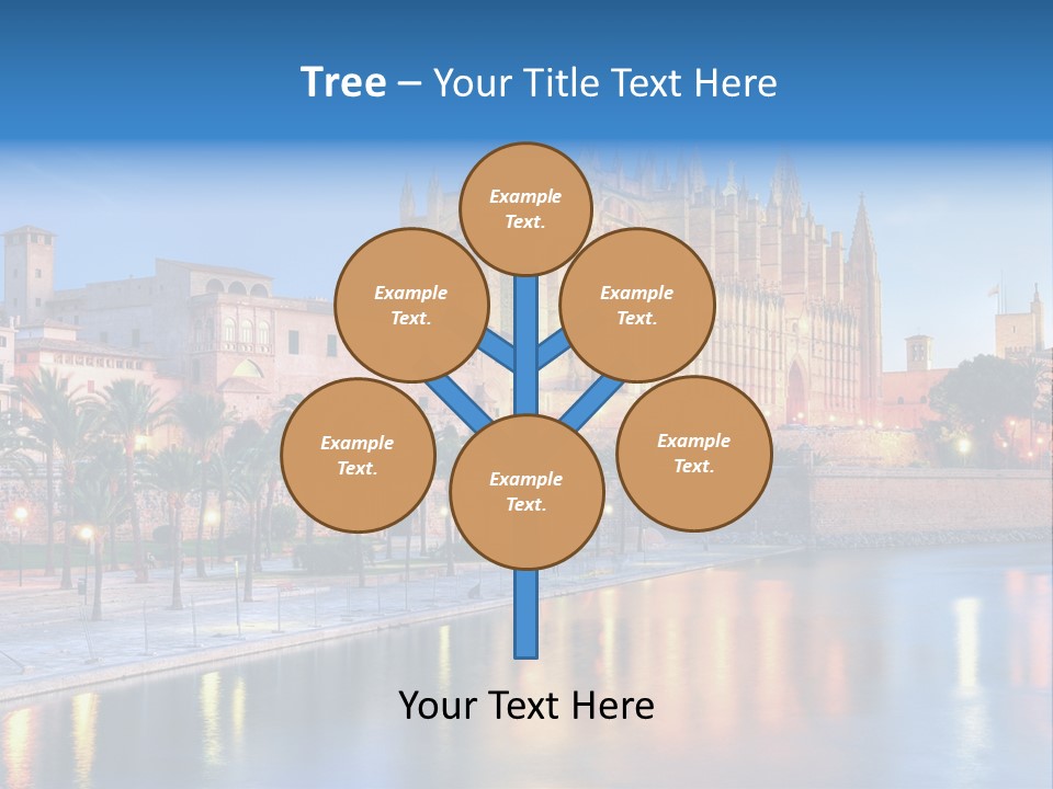 Historic Island Reflection PowerPoint Template