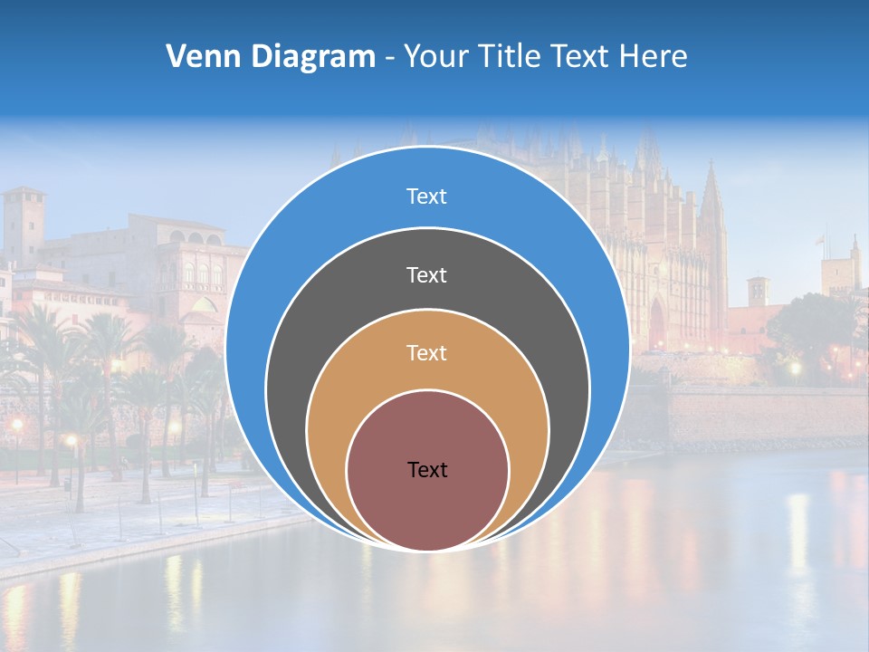 Historic Island Reflection PowerPoint Template