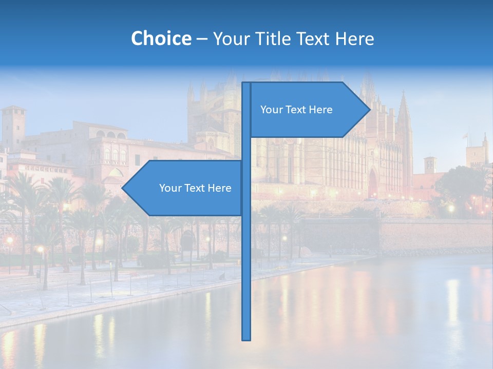 Historic Island Reflection PowerPoint Template