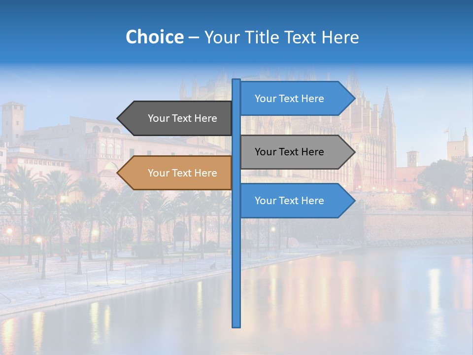 Historic Island Reflection PowerPoint Template