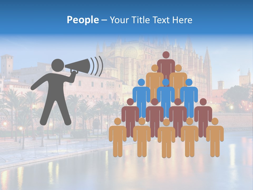 Historic Island Reflection PowerPoint Template