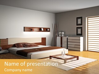 Headboard Life Room PowerPoint Template