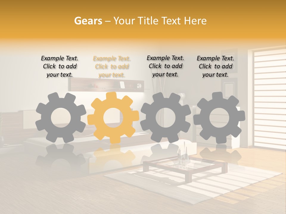 Headboard Life Room PowerPoint Template