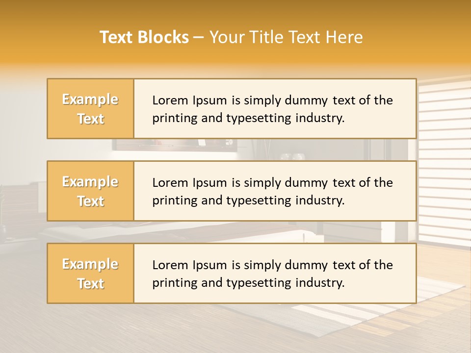 Headboard Life Room PowerPoint Template