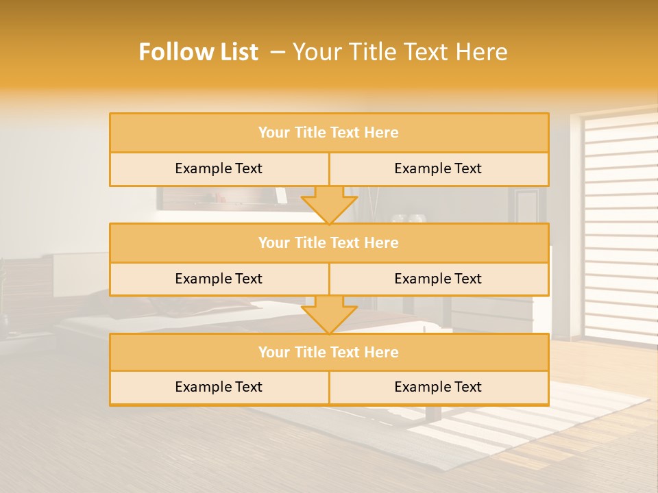 Headboard Life Room PowerPoint Template