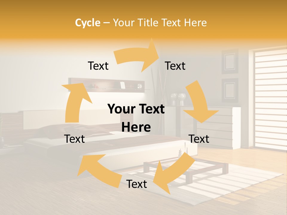 Headboard Life Room PowerPoint Template