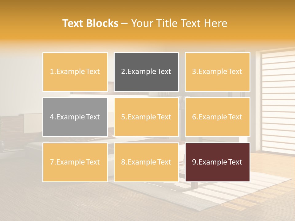 Headboard Life Room PowerPoint Template