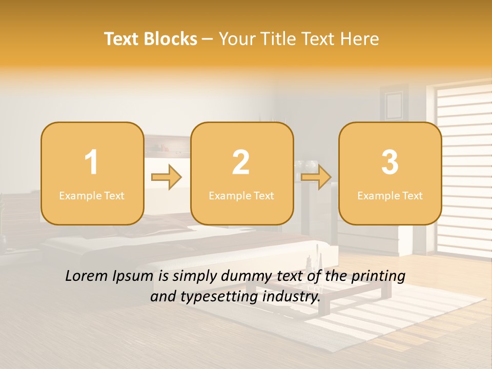 Headboard Life Room PowerPoint Template