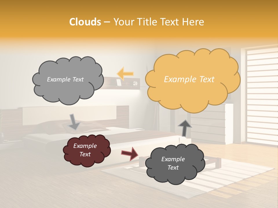 Headboard Life Room PowerPoint Template