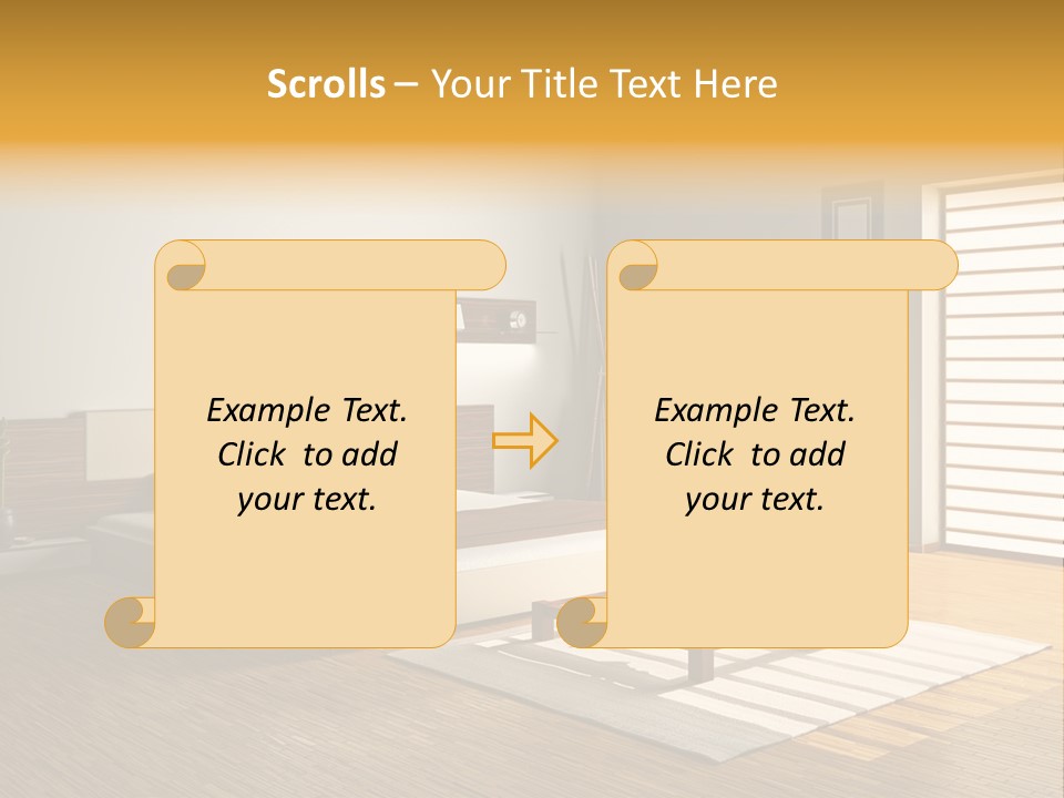 Headboard Life Room PowerPoint Template
