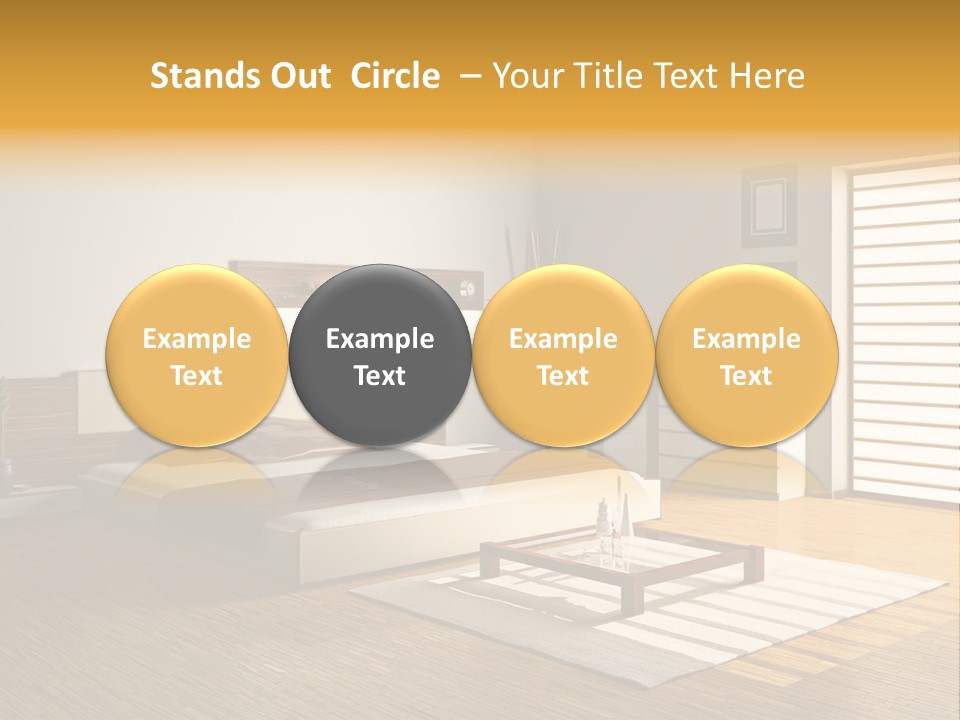 Headboard Life Room PowerPoint Template