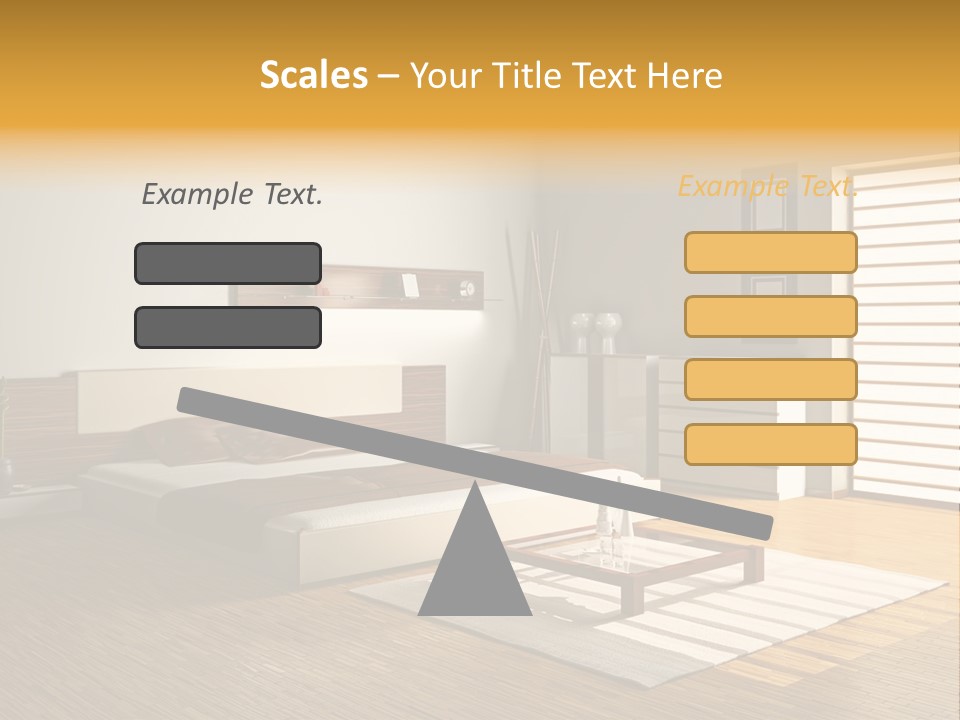 Headboard Life Room PowerPoint Template