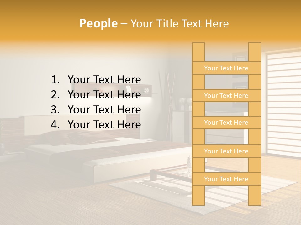 Headboard Life Room PowerPoint Template