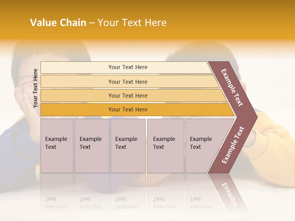 Boy Schoolboy Twins PowerPoint Template