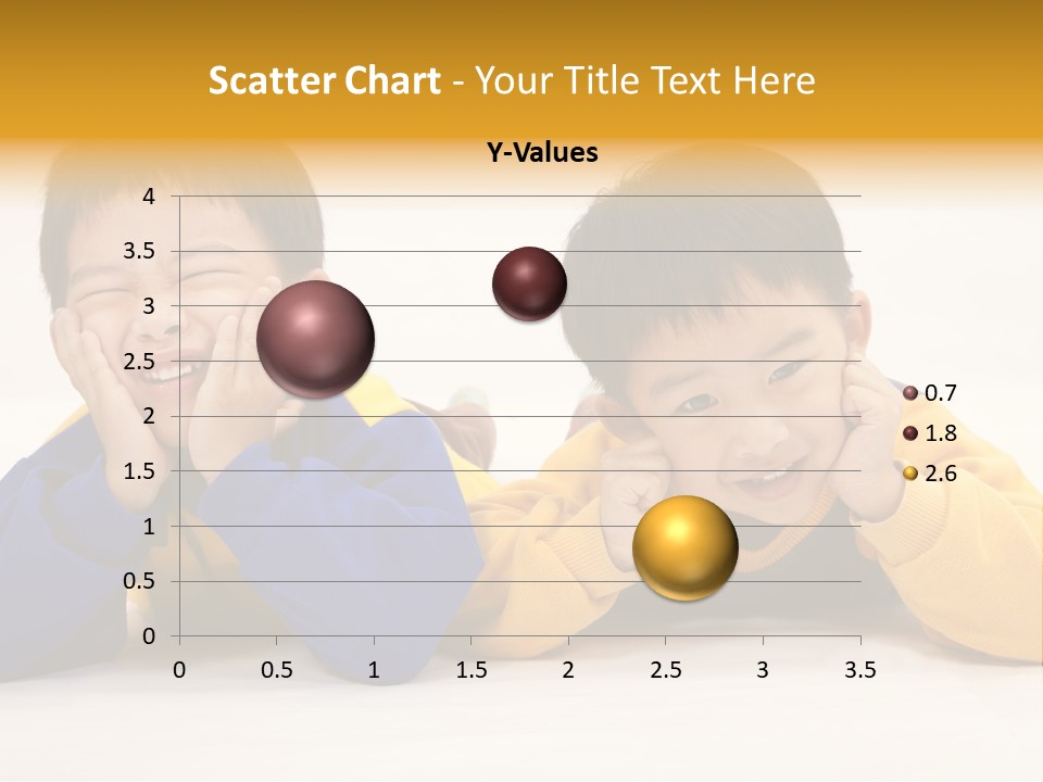 Boy Schoolboy Twins PowerPoint Template