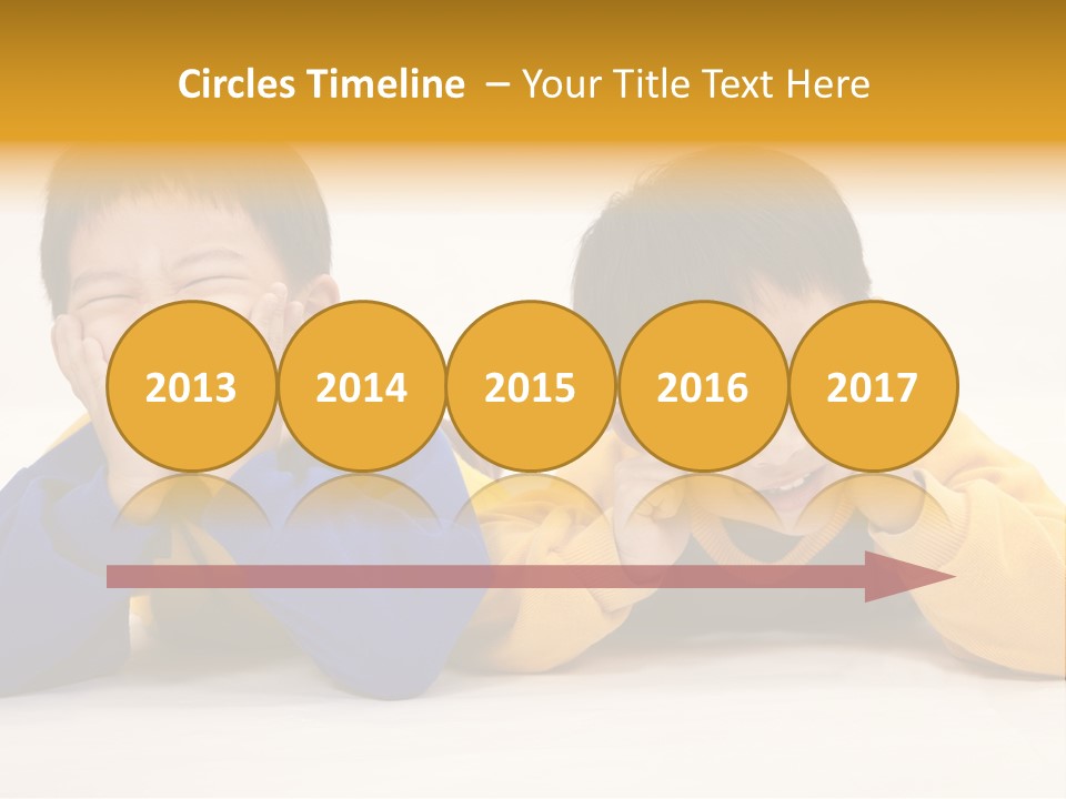 Boy Schoolboy Twins PowerPoint Template