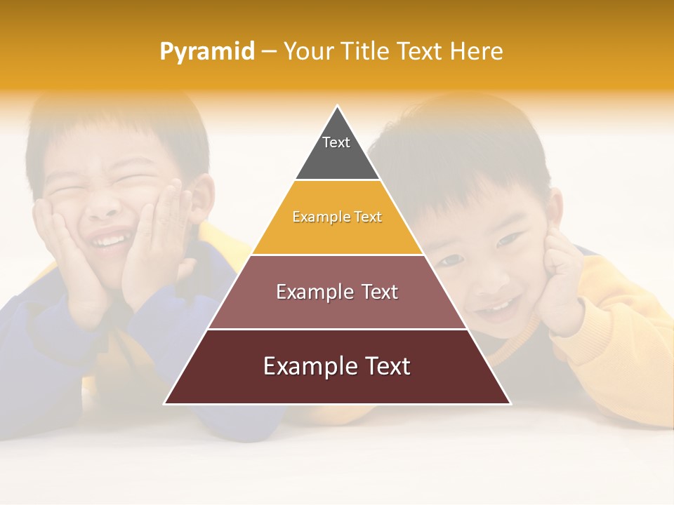 Boy Schoolboy Twins PowerPoint Template