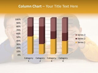 Boy Schoolboy Twins PowerPoint Template