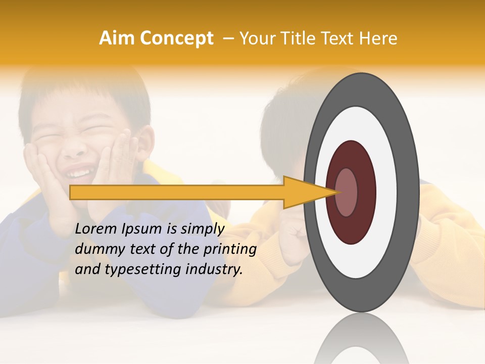 Boy Schoolboy Twins PowerPoint Template