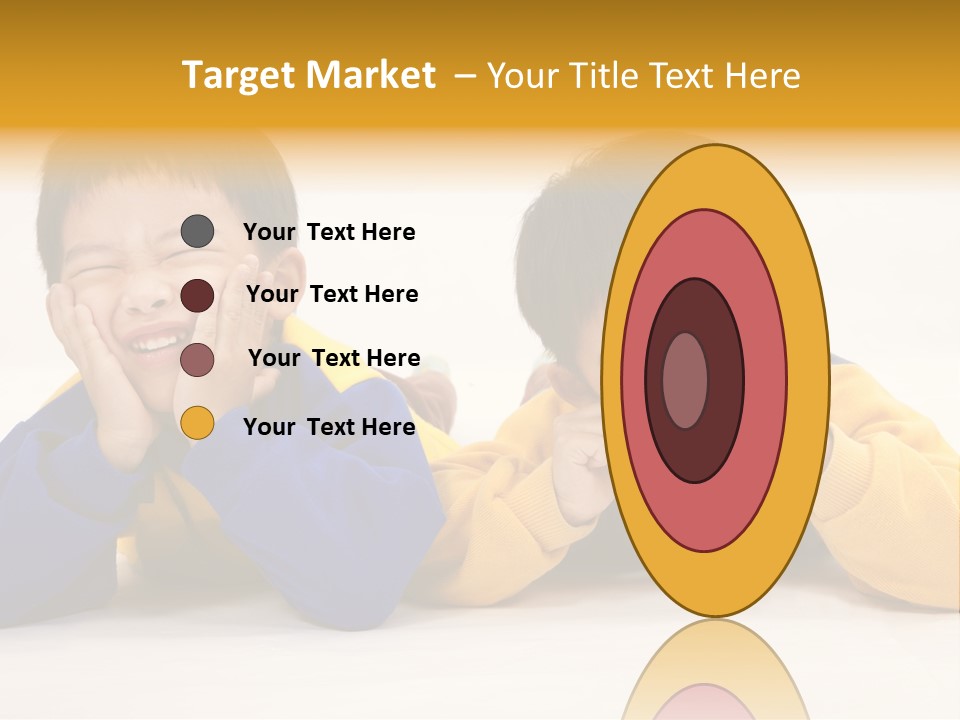 Boy Schoolboy Twins PowerPoint Template