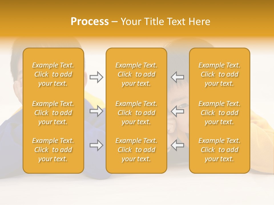 Boy Schoolboy Twins PowerPoint Template