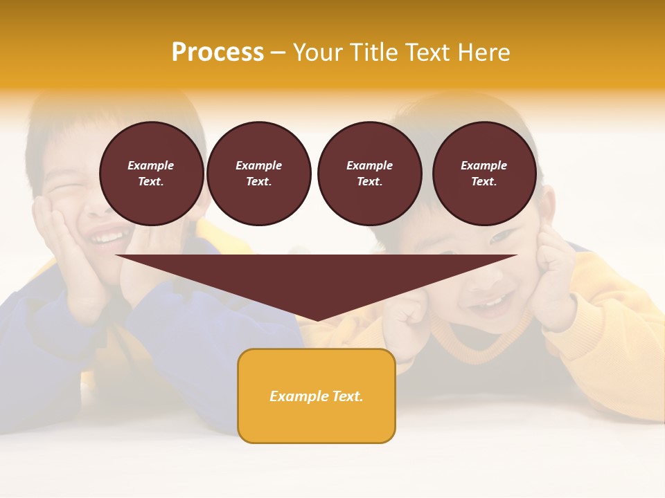 Boy Schoolboy Twins PowerPoint Template