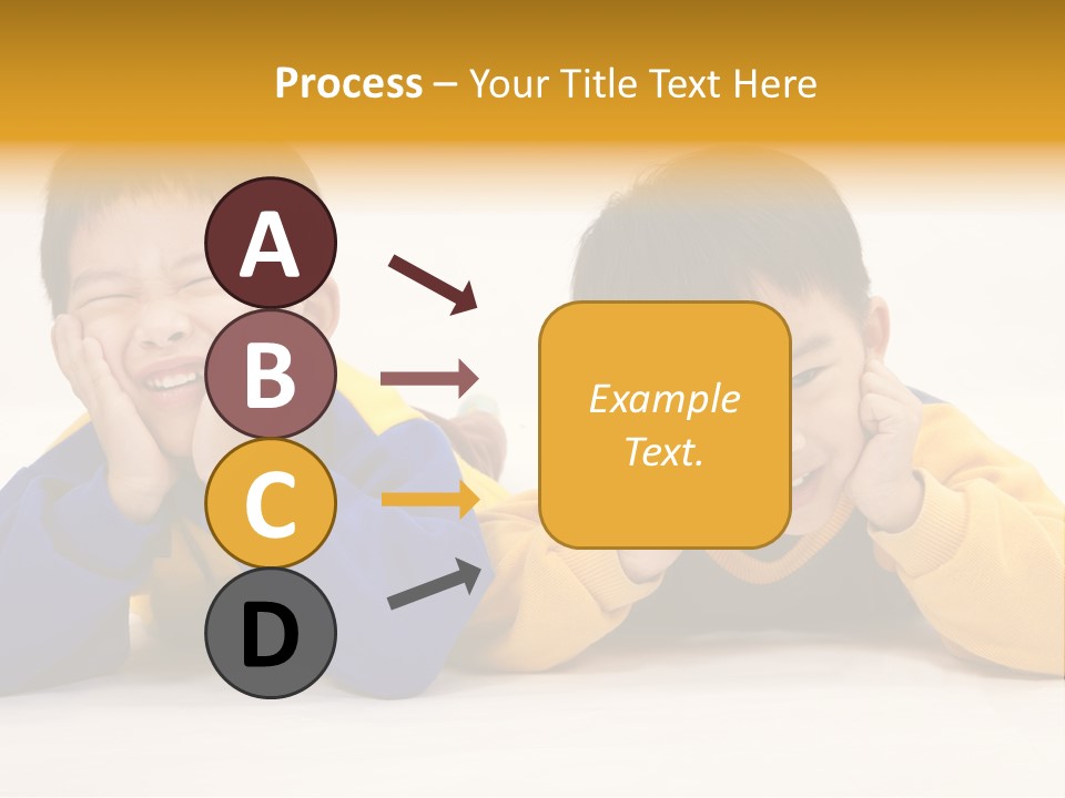 Boy Schoolboy Twins PowerPoint Template