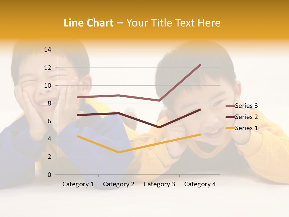 Boy Schoolboy Twins PowerPoint Template