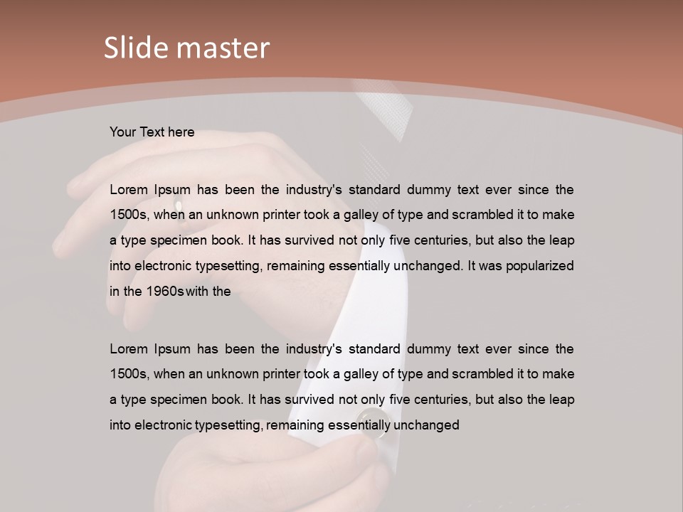 Wedding Dress Gentleman PowerPoint Template