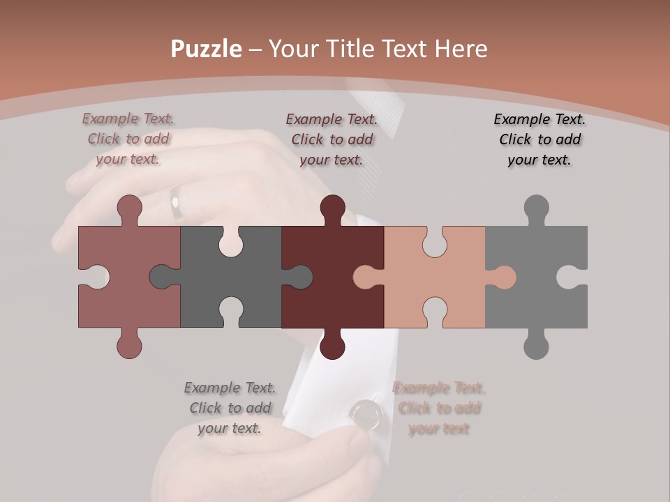 Wedding Dress Gentleman PowerPoint Template