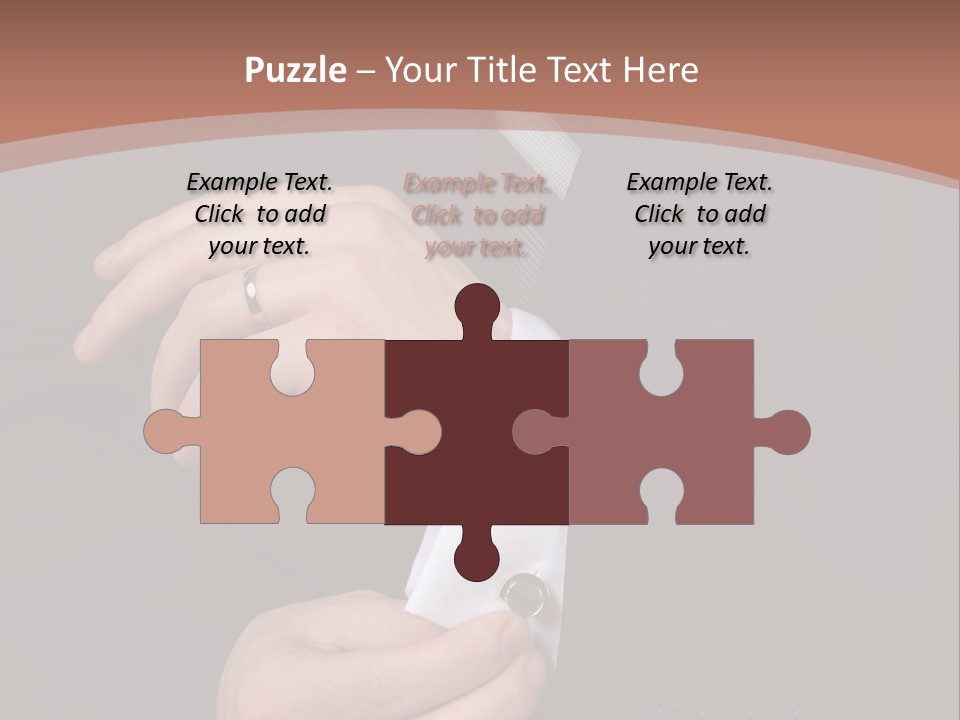 Wedding Dress Gentleman PowerPoint Template