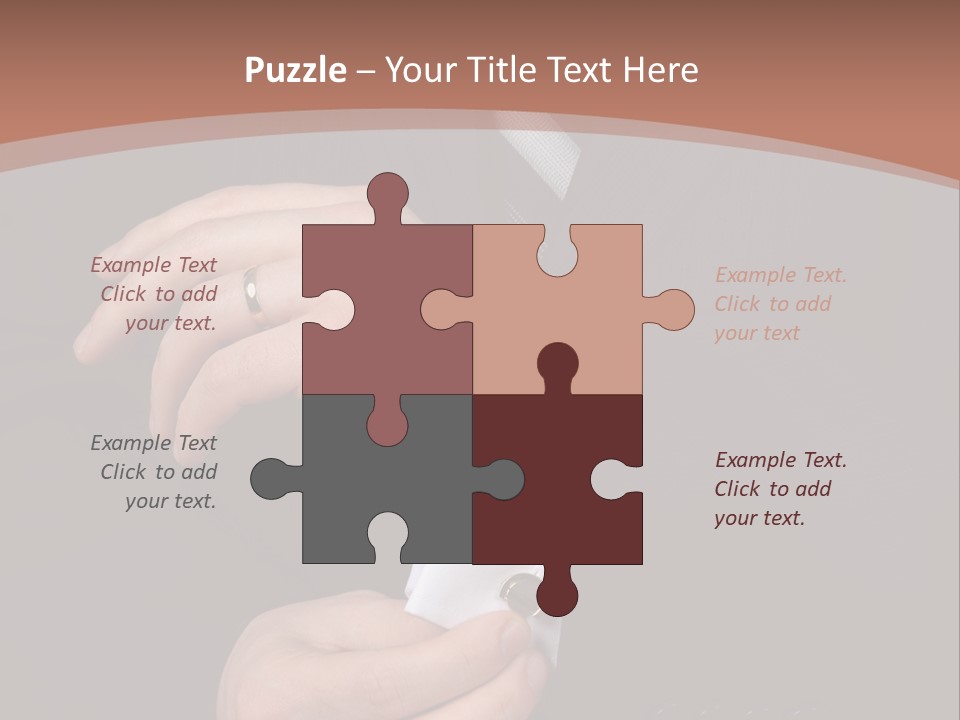 Wedding Dress Gentleman PowerPoint Template