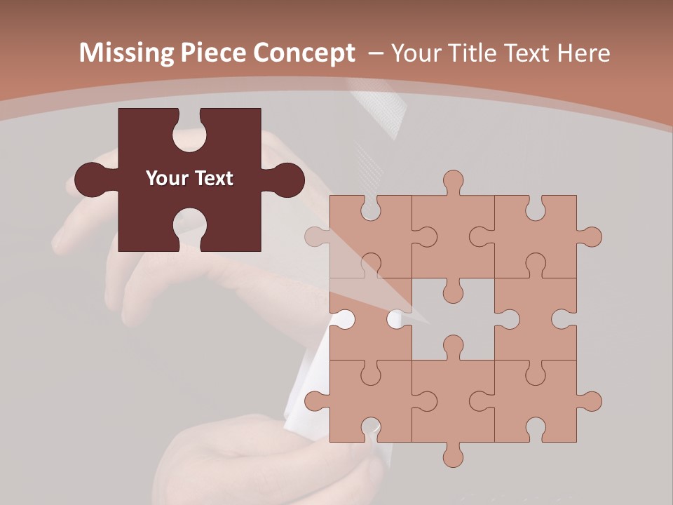 Wedding Dress Gentleman PowerPoint Template