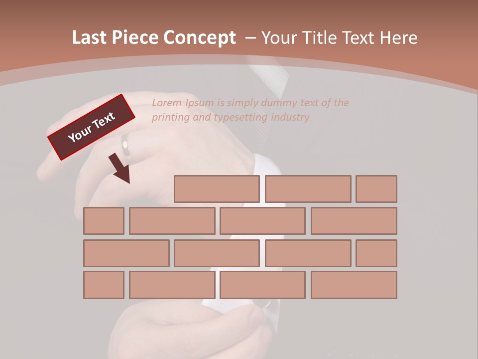 Wedding Dress Gentleman PowerPoint Template