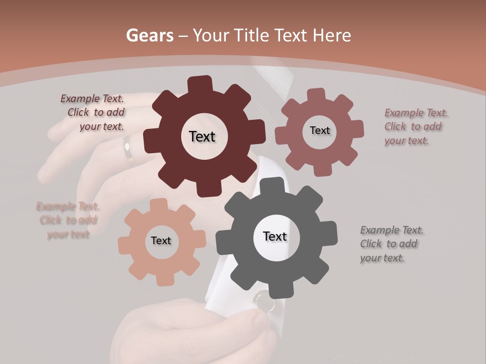 Wedding Dress Gentleman PowerPoint Template