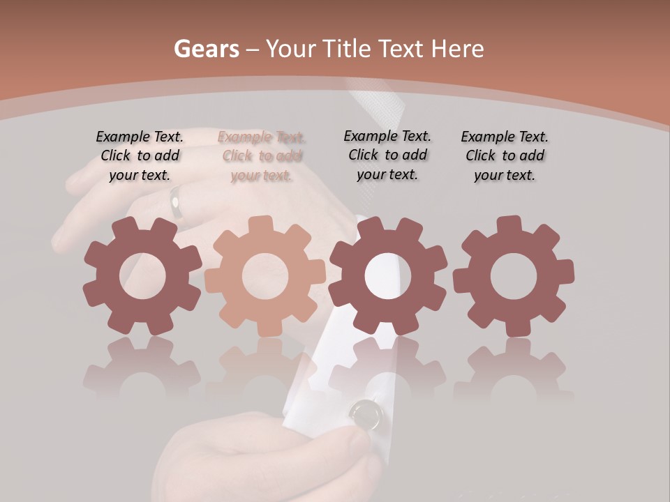 Wedding Dress Gentleman PowerPoint Template