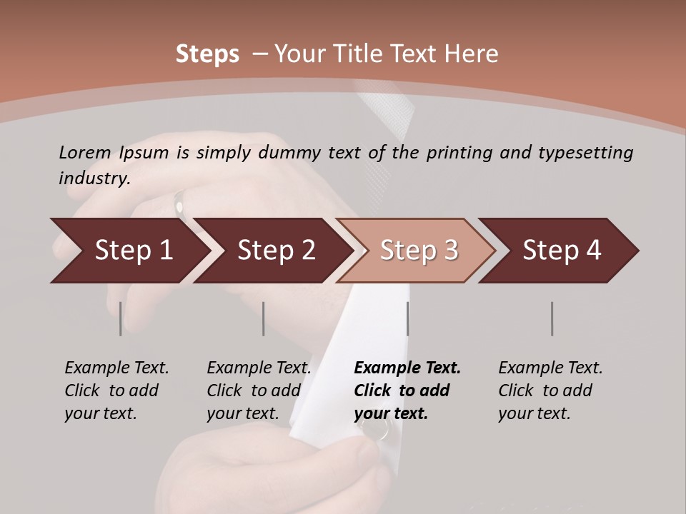 Wedding Dress Gentleman PowerPoint Template